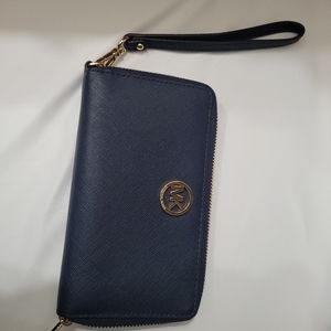 Michael Kors navy blue wallet